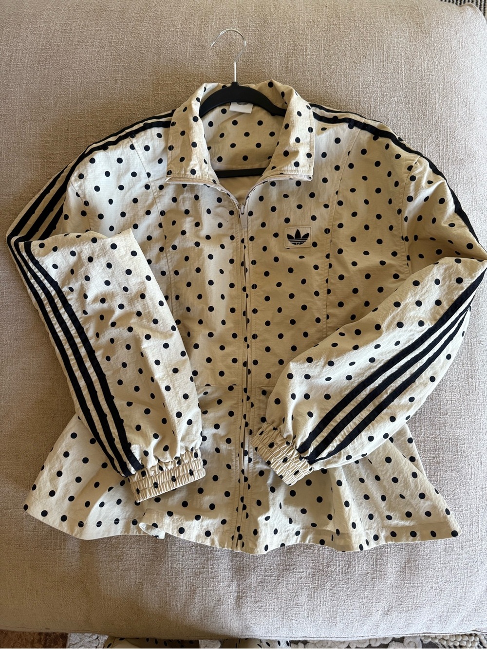 adidas Originals x ASOS polka dot jacket in stone - Picture 3 of 9